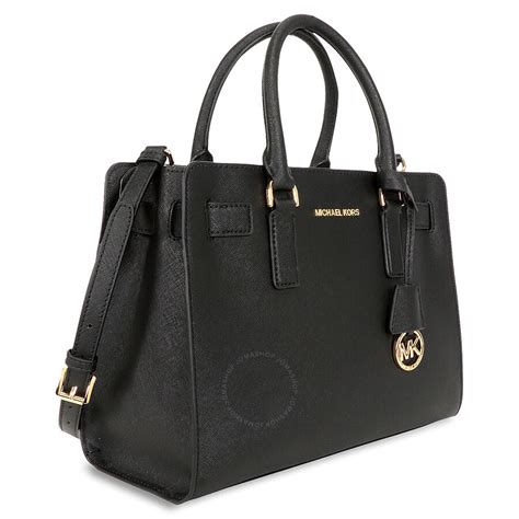 michael kors dillon saffiano leather satchel black|Michael Kors saffiano tote large.